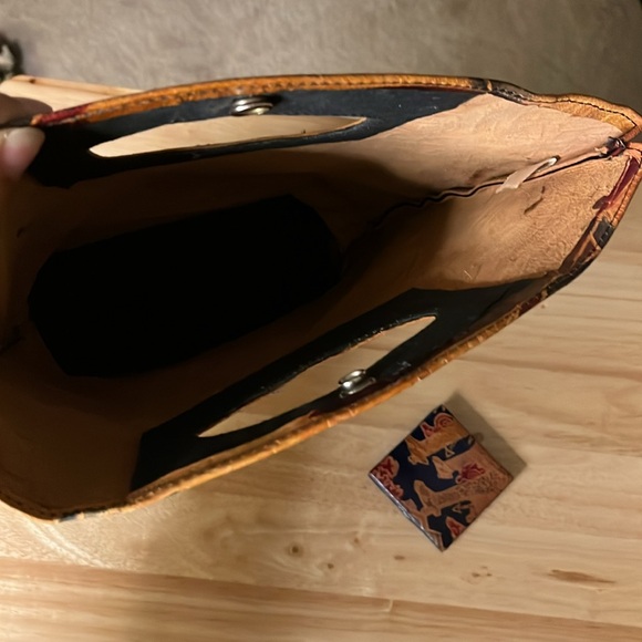 Leather Giraffe Handbag & Coin Purse - Picture 7 of 14